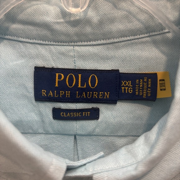 Polo Ralph Lauren XXL Turquoise Blue Pony Mens Button Down Shirt EUC & Fast Ship - Picture 2 of 6